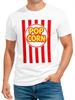 Mens Carnival Mardi Gras T-Shirt - Popcorn - Costume Replacement Fancy Dress Load-