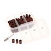 75/210Pcs/Box Sanding Cap Bands For Electric Manicure Machine 180/120/80 Grit Nail Drill Grinding Bit Files Pedicure Tool Set