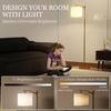 Led Floor Lamp With Remote Control Gold Tone
