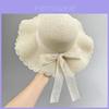 Summer Straw Wide Brim Hat With Foldable Design For Beach And Sun Protection