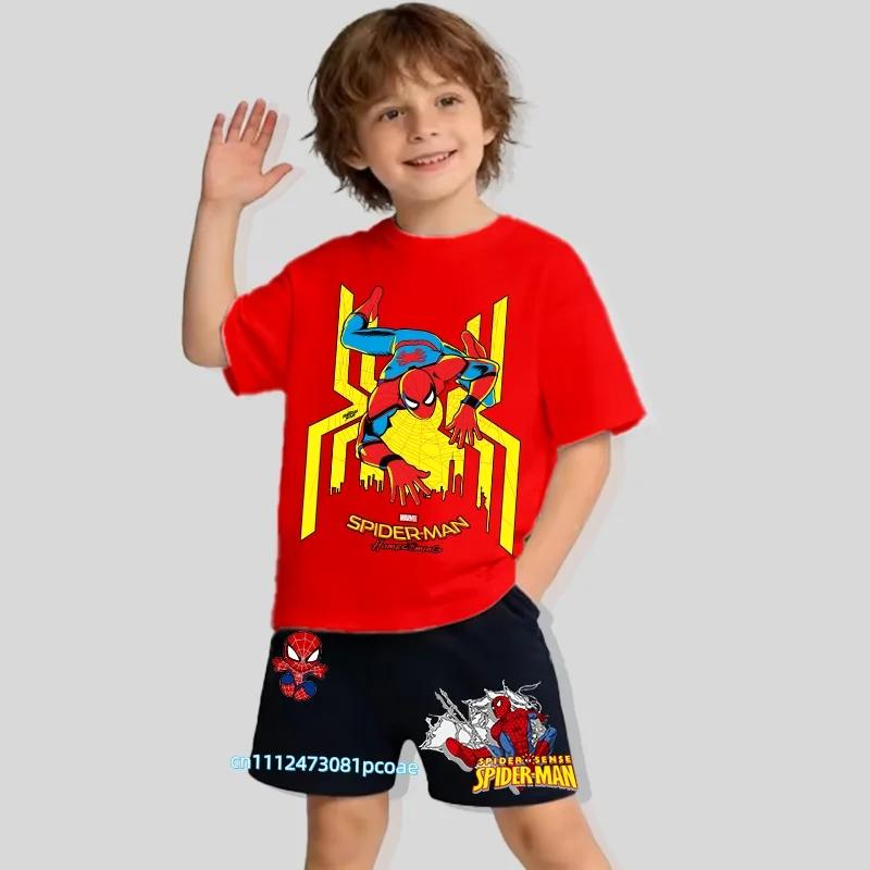 Tshirt Shorts 2pcset for Boys Clothes Summer Kids Cartoon Short Sleeved Suit Children Clothing Casual Tracksuits