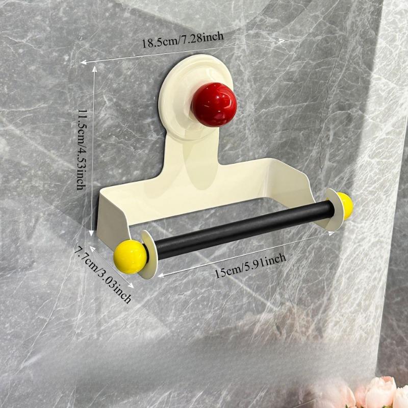 1PC toilet suction cup tissue holder bathroom wall-mounted non-punching roll paper holder creative high-value toilet carton rack