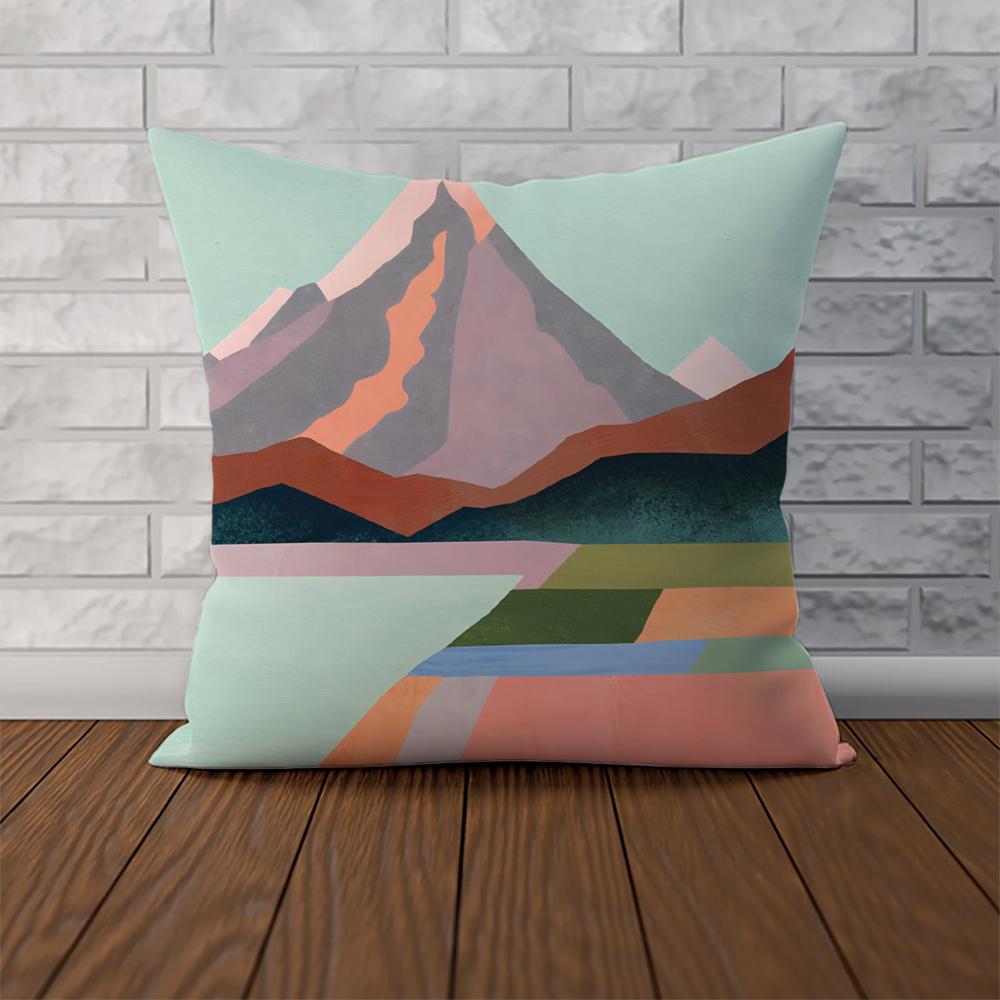 H-Henry Art Pillow Case For Car Sofa Decorative Home Double-sided Print Plush Square Throw Pillow Cushion Cover