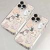 Cute Cartoon Cat Clear Phone Case, Kawaii Kitten Collage Shockproof Cover for iPhone