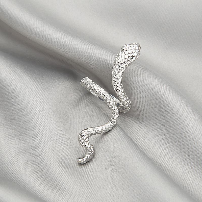 Snake-Shape Punk Hip-hop Ring: Openwork Spirit Animal Design