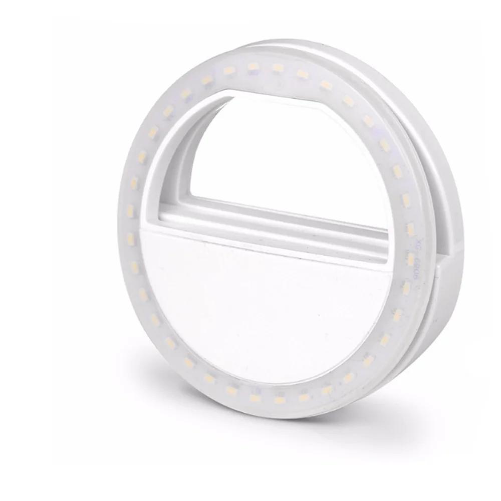 Mobile Phone Light Clip Selfie Fill Light LED Auto Flash Beauty Lens Round Portable Selfie Flashlight Photography Makeup Mirror