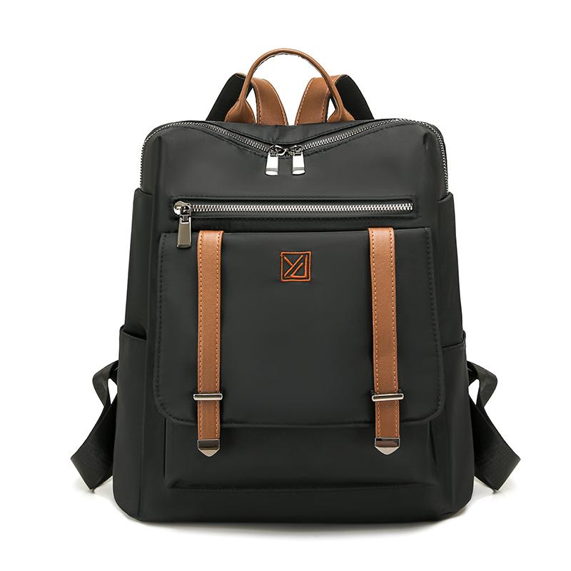 Color Block Nylon Backpack Outdoor Women's Large Capacity Backpack