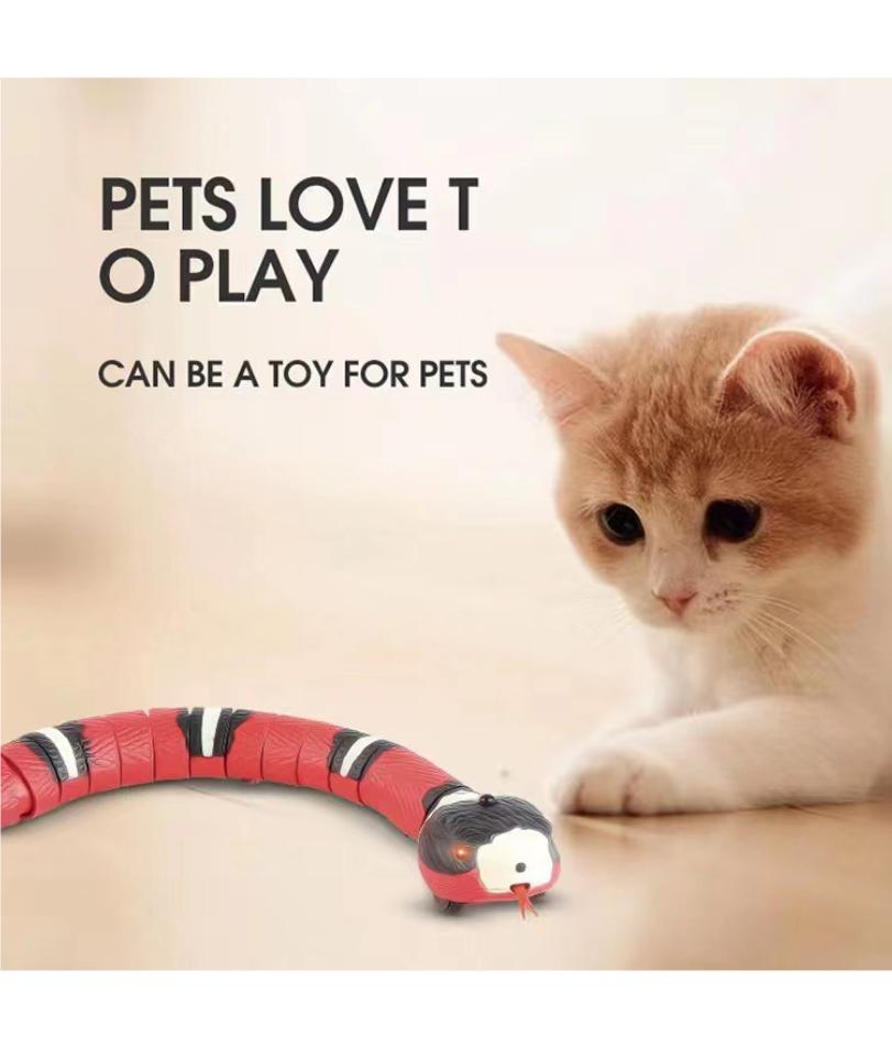 Cross-border Electric Sensing Obstacle-avoiding Toy Snake Novel Electric Simulated Snake Toy for pet to Amuse Cats and Dogs