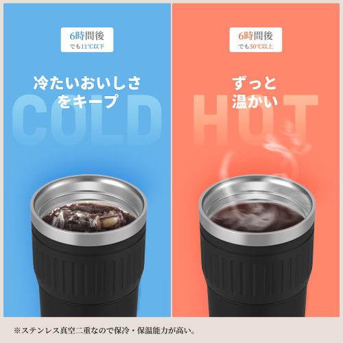 FJbottle 0.4L Vacuum Insulated Water Bottle/Tumbler with Lid and Strap, Insulates for Direct Drinking, Portable, Convenience Store Use, Direct Drip, L