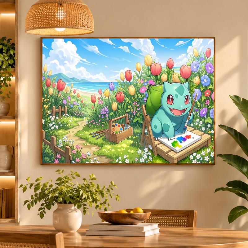 5D Diamond Painting Bulbasaur DIY Full Drill Diamond Art Kit Home Decoration