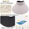 Sun UV Wide Sun Hat with Chin Slimming Suitable for and Athletic Meets [IFSUN] Women's Visor, Protection, Brim, UPF+50, Strap, Effect, Windproof,