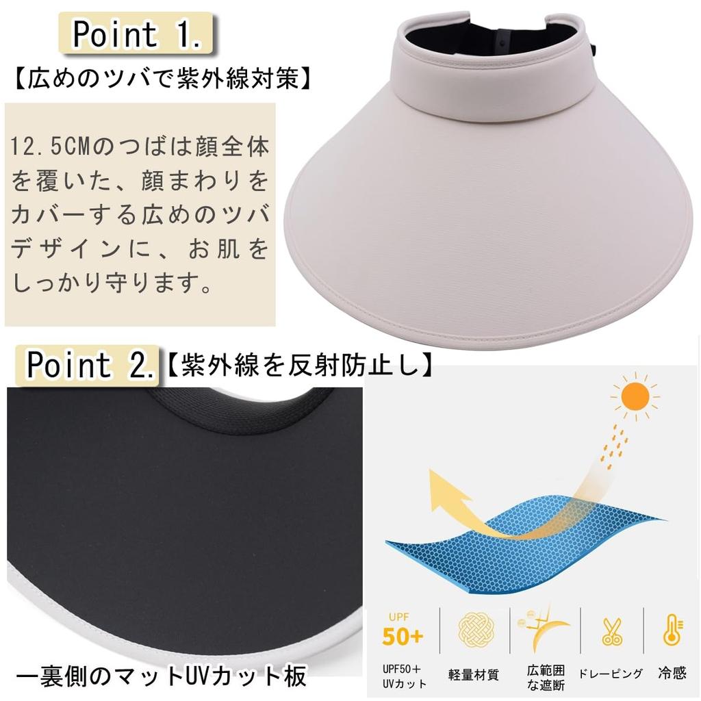 Sun UV Wide Sun Hat with Chin Slimming Suitable for and Athletic Meets [IFSUN] Women's Visor, Protection, Brim, UPF+50, Strap, Effect, Windproof,