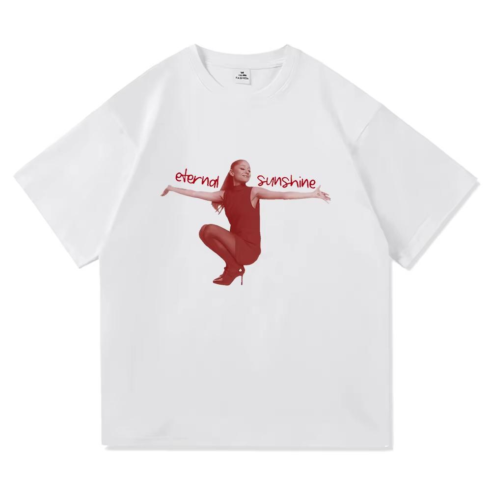 Ariana Grande Eternal Sunshine Tshirt Unisex and Women New Summer Pure Cotton Clothing Casual Fashion Short Sleeved Tee Streetwear