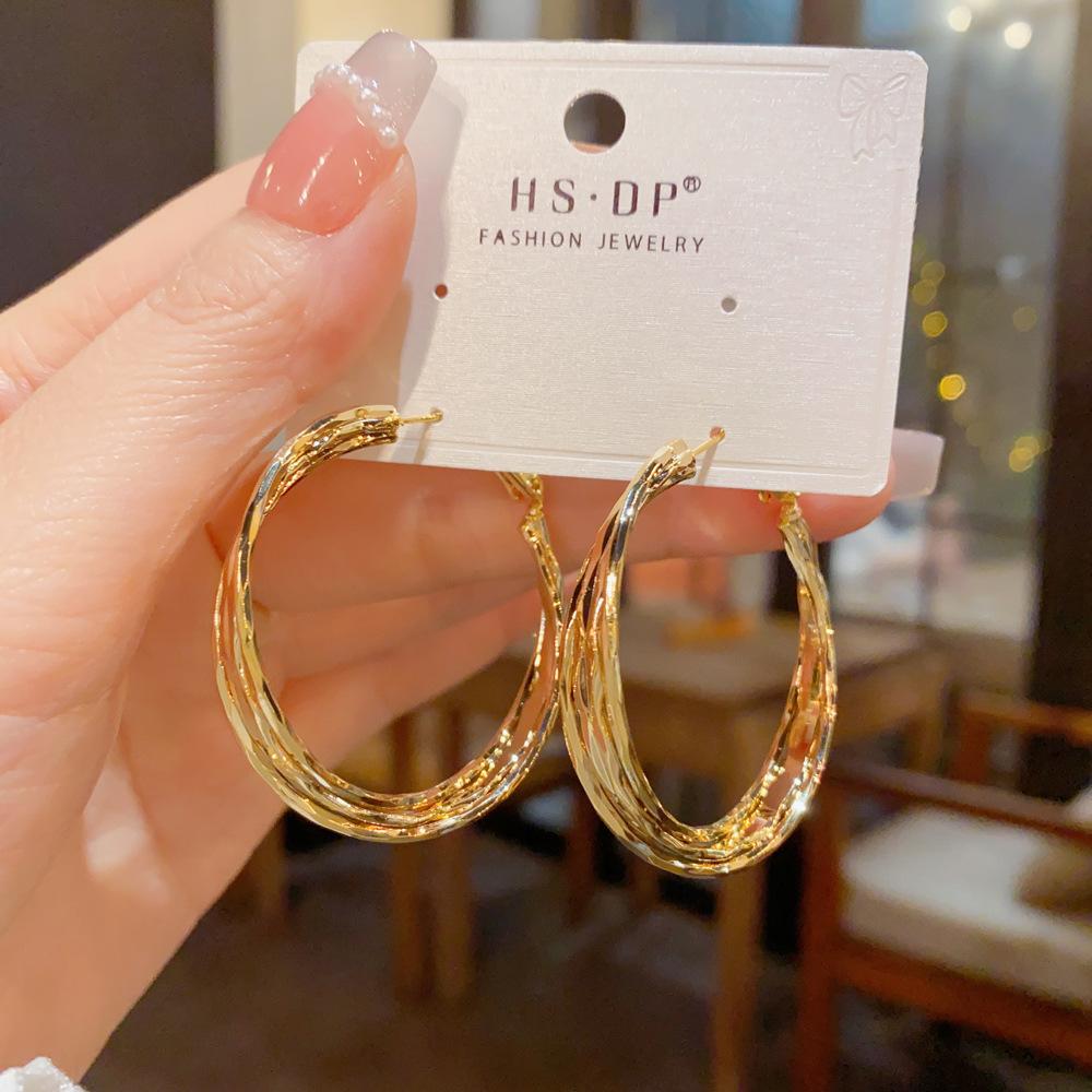Fashionable Minimalist Twisted Personalized Cool Style Earrings 1 pair