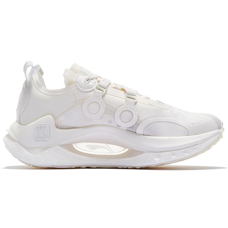 New LiNing Jueying CRC Cushioning Anti Slip Wear Resistant Breathability Low Top Sports Casual Shoes Men's White AZGS083-1