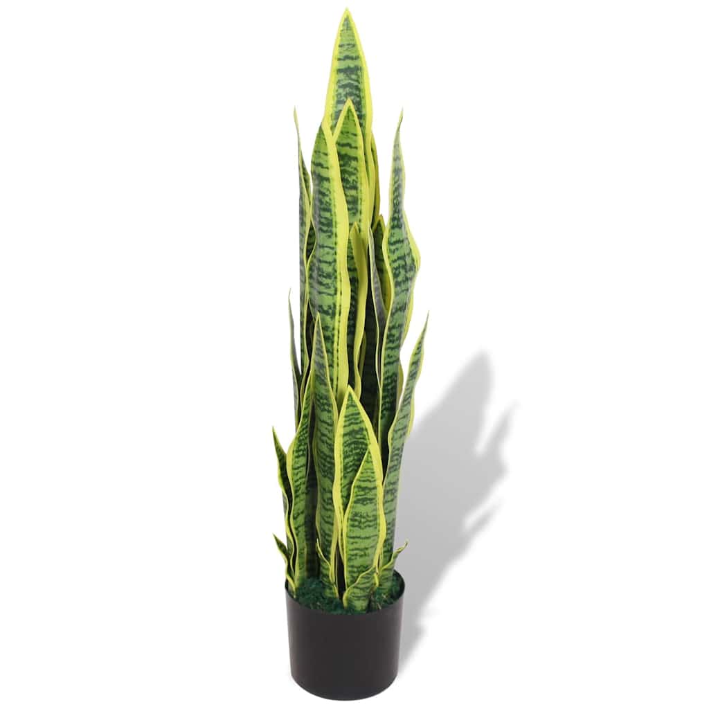 vidaXL Künstliche Sansevieria Bogenhanf mit Topf 90 cm Grün grün