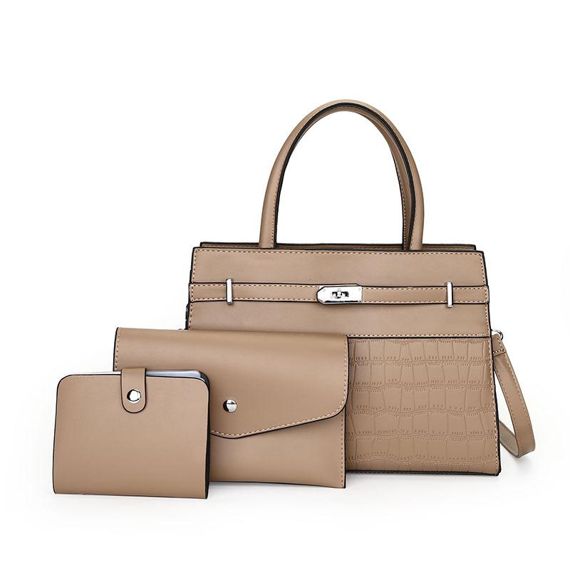 Women's Bag New Stone Pattern Multi-piece Set Women's Bag Single Shoulder Oblique Span Portable Child and Mother Bag