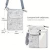 Casual Floral Print Crossbody Phone Bag - Shoulder Handbag & Wallet Purse
