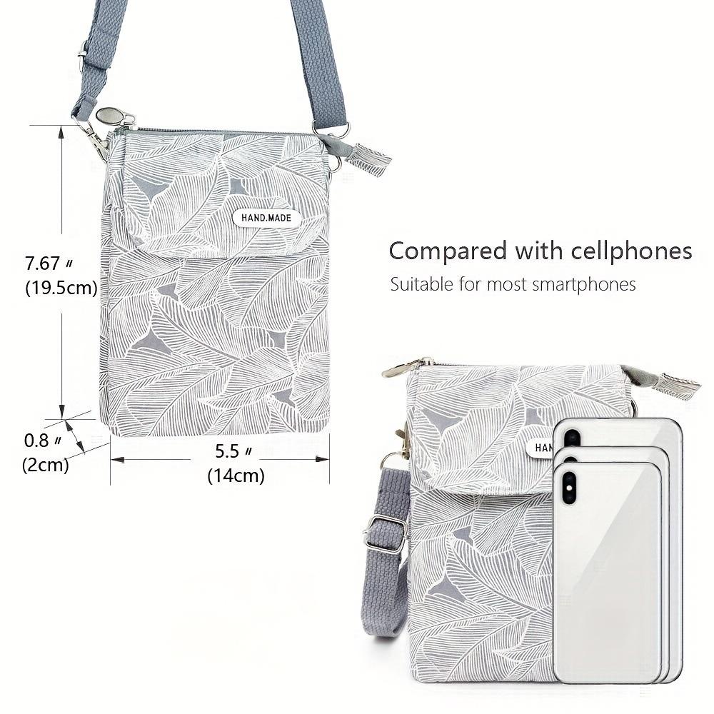 Casual Floral Print Crossbody Phone Bag - Shoulder Handbag & Wallet Purse