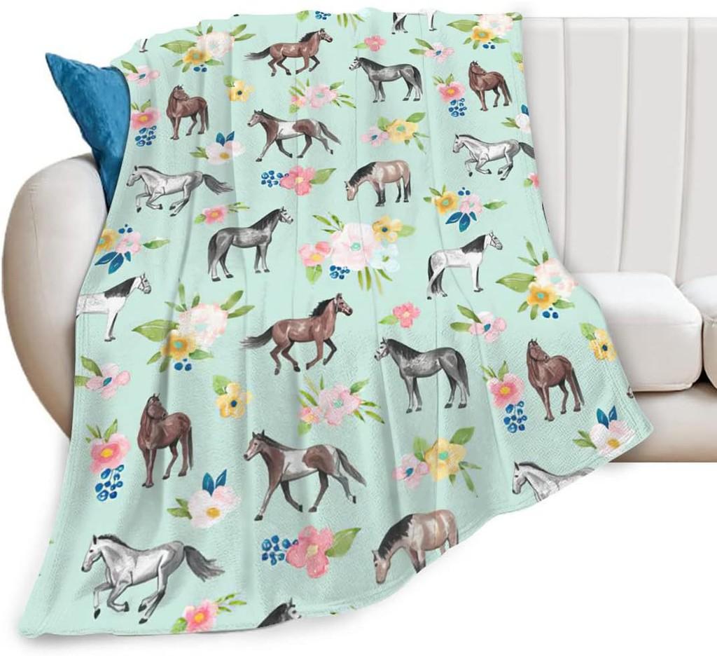 Highland Print Kuhdecke Tier Blume Überwurfdecken Plüsch Bettwäsche Flanell