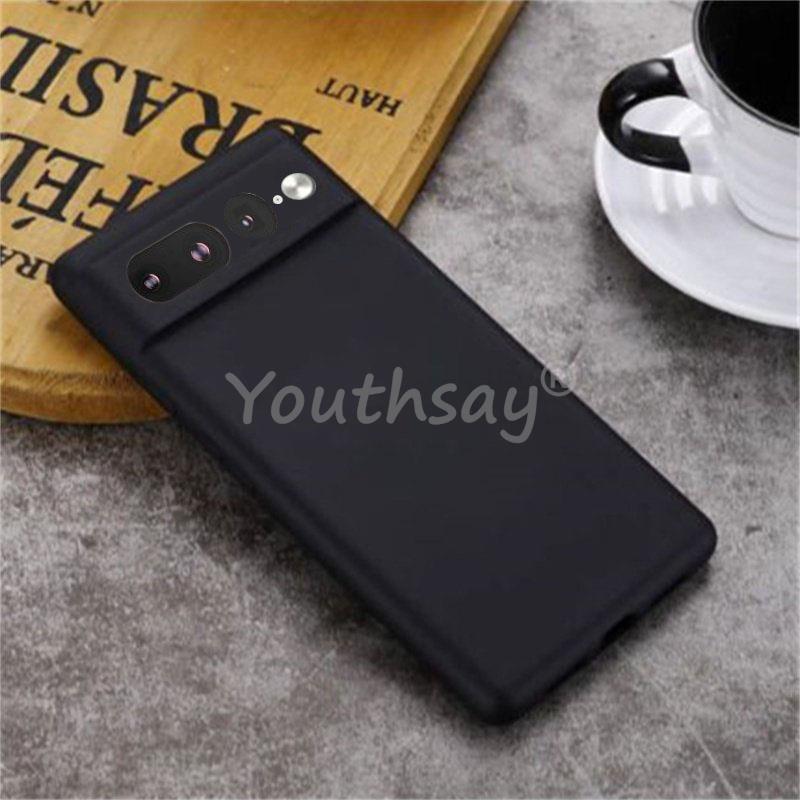 Für Google Pixel 7 Pro Hülle Google Pixel 7 6 8 Pro 8A 7A 6A Cover Fundas Coque Weiche Originale Flüssigsilikon Handyhülle Pixel 7