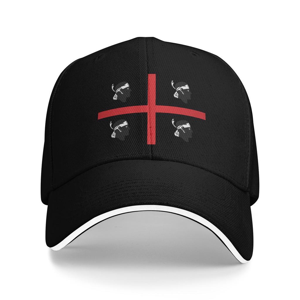 Custom Flag of Sardinia Baseball Cap Women Unisex Breathable Italy Sardegna Mori Dad Hat Streetwear