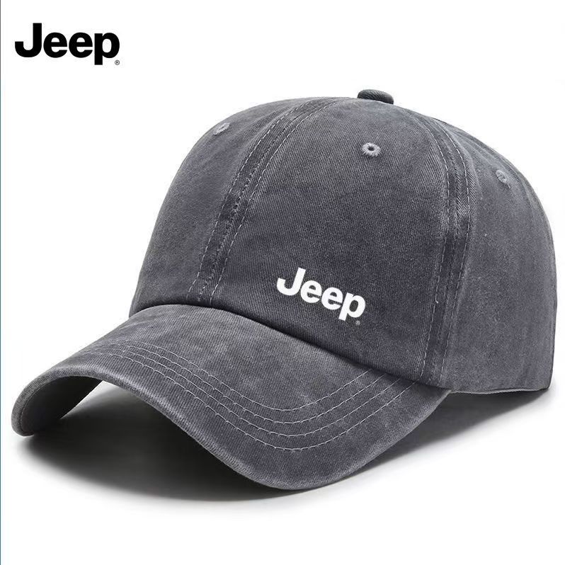 Jeep-style washable soft top cap, unisex baseball cap, versatile new high-quality cap, outdoor peak cap, sun hat AKT1