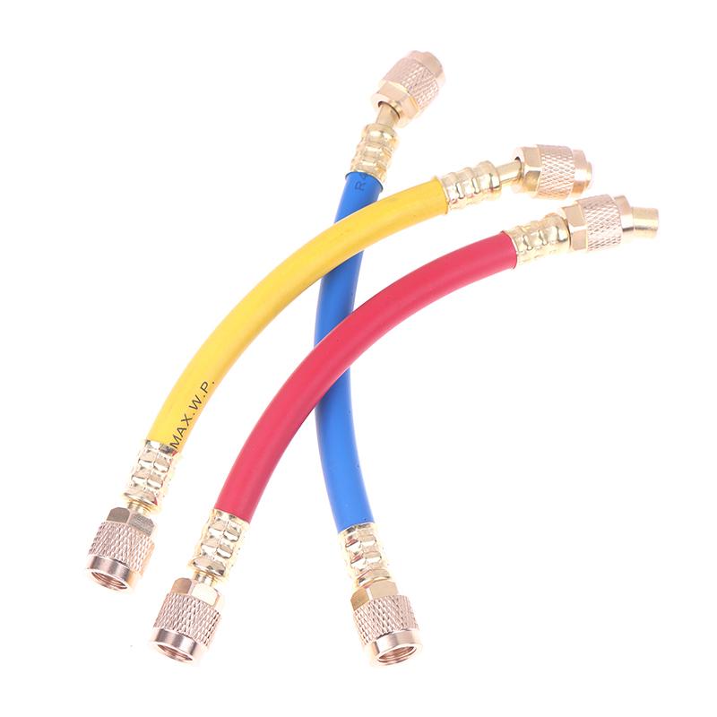 Refrigerant Charging Hose, 1/4 Sae Thread 800-4000Psi Tube Hvac Hoses, For Home Air Conditioner Refrigeration Maintenance