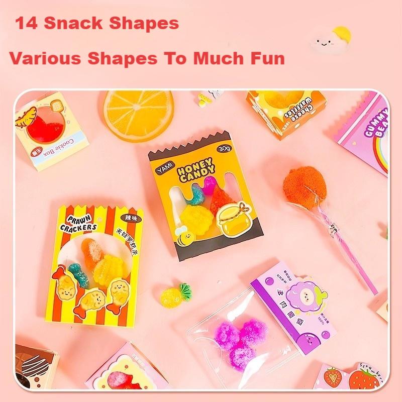 DIY Making Miniature Food Toys Set DIY Jelly Sand Food Toy Kitchen Pretend Play Set Christmas Gift for Kid Make Your Foods