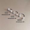 Women's Titanium Steel Earrings: Double-Headed Twist Buckle, Horseshoe Two-Ring Design, Niche Style, Wearable While Sleeping.