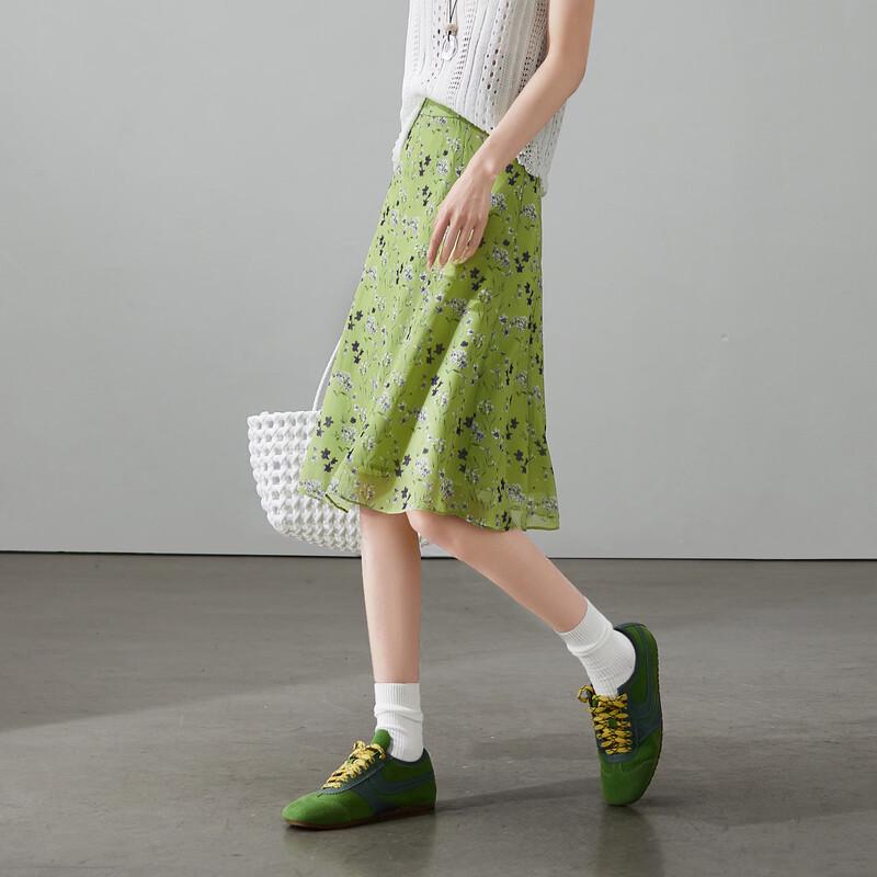 SOFSIL 2026 Summer Floral A-line Skirt 30/XXL