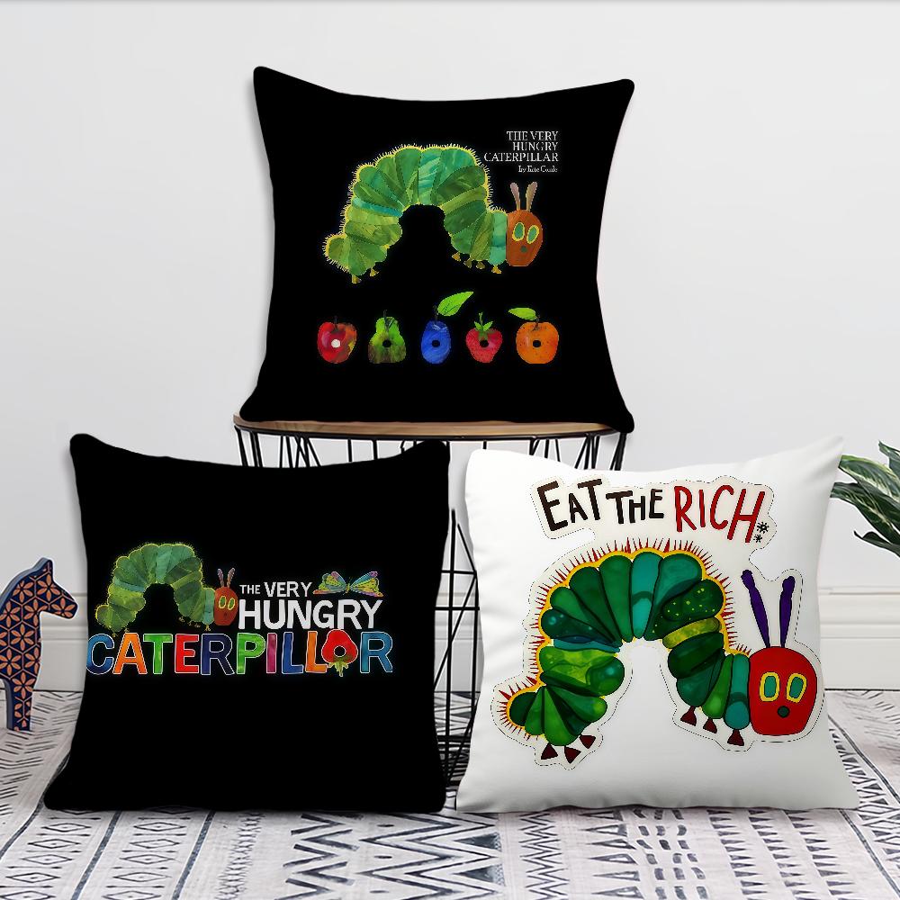 Eat The Rich Hungry Caterpillar cushion cover Pillow Cover Decoration Room Home Sofa living Office Car Nordic Simplicity