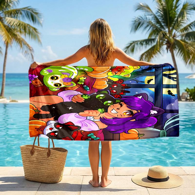 Pixel Game Fashion Beach Towel: Ideal for Summer Adventures Soft, absorbent and quick drying suitable for swimming and bathing