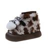 Warm Fleece Milk Fufu~ Korean Cute Head Puppy Snow Boots Winter Fleece Thickened Warm Short Cotton Boots