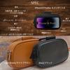 [INDY] [AIRCHIC] Genuine Leather Shoulder Pouch, Mini Bag, Smartphone Shoulder Bag, Unisex, Simple, Minimalist (Black)
