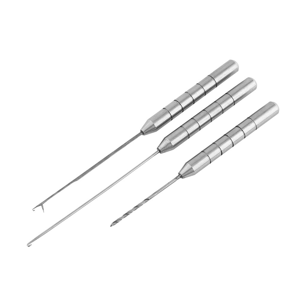Aluminum Alloy Fishing Bait Needle Set Fish Drill Tackle Baiting Rig Tool For Making Rigs