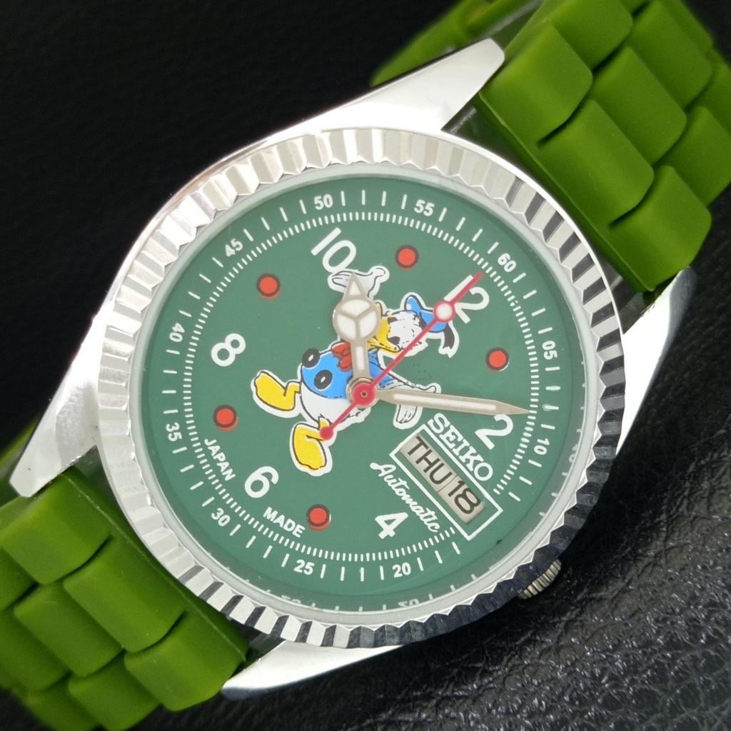 

REFURBISHED SEIKO AUTOMATIC 6309A JAPAN MENS VINTAGE GREEN DIAL WATCH a443097-1