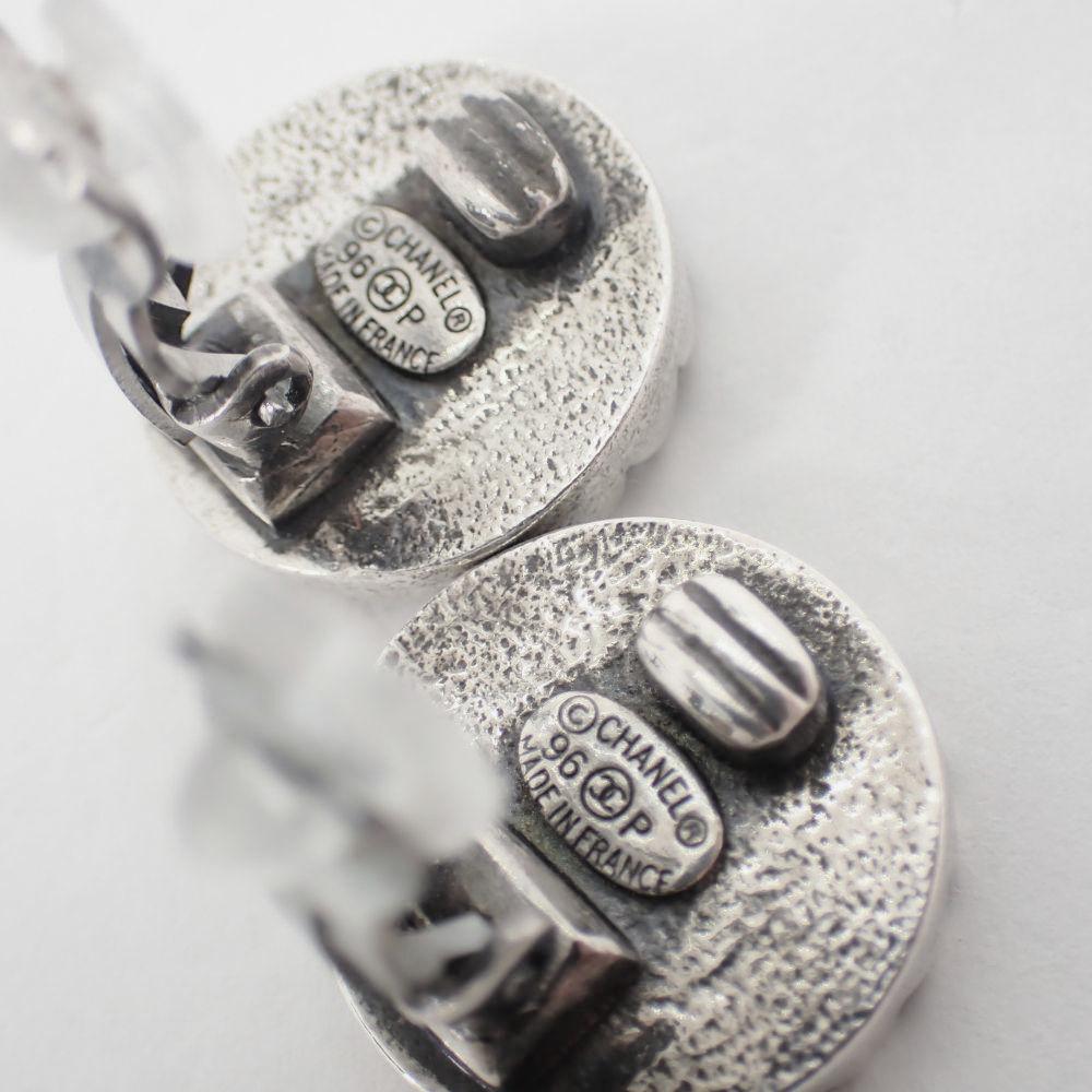 [Pre-owned] CHANEL Vintage Coco Mark Earrings/j2-2