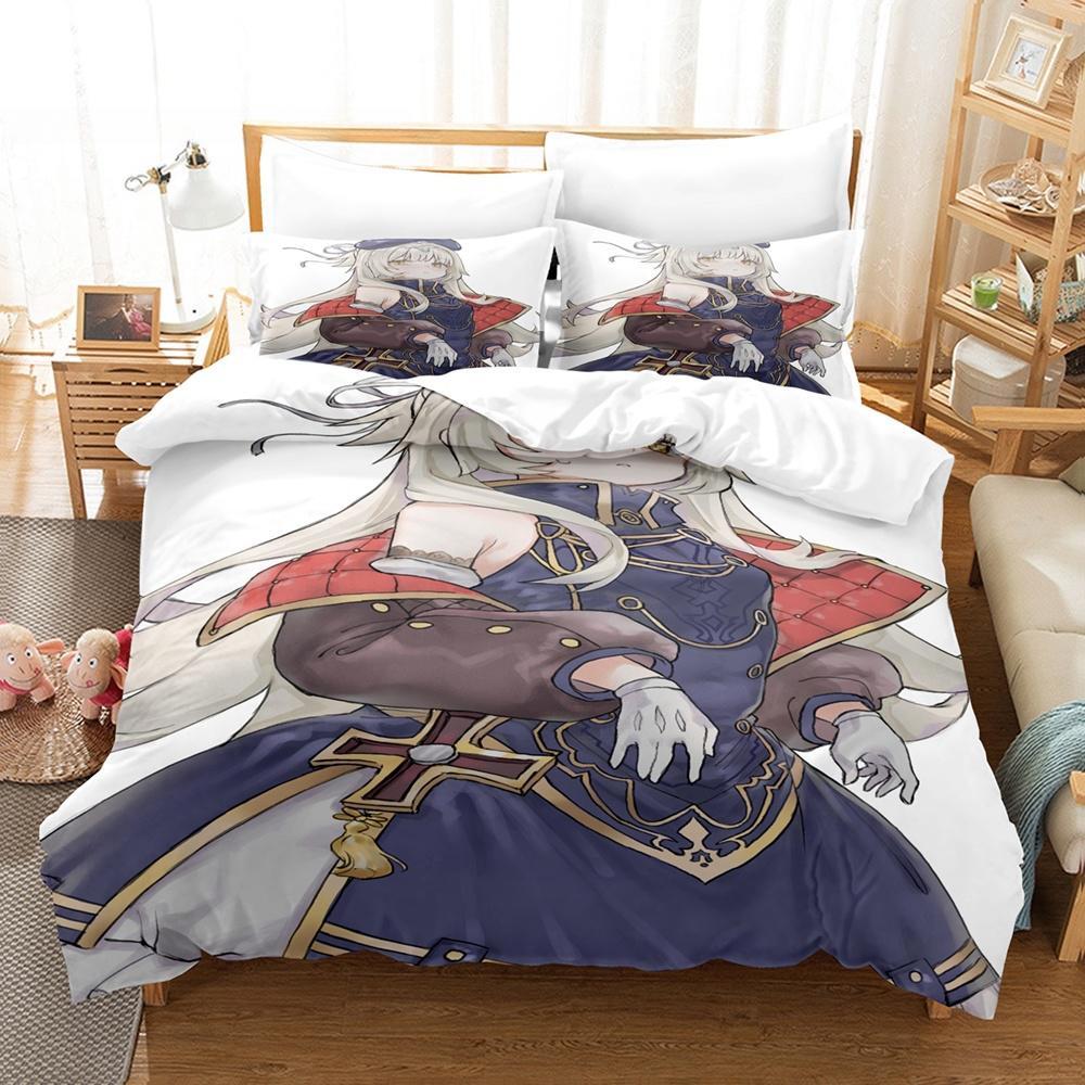 3d Print  Kawaii Girl Azur Lane Bedding Set Single Twin Full Queen King Size Bed Set Adult Kid Bedroom Duvet Cover Sets