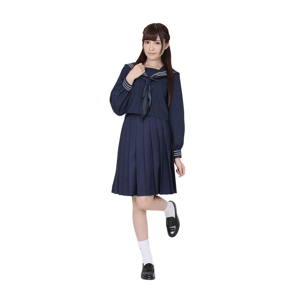 Be With School Uniform Type Azalea Sailor Suit Navy Black M Size Cosplay Costume for Women