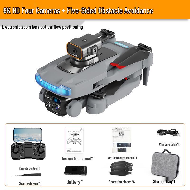 Dronă P15: Pliabil, Evitarea Obstacolelor, Fotografie HD, GPS fără Perii, Telecomandă, Prietenos cu Copiii, Funcții Profesionale