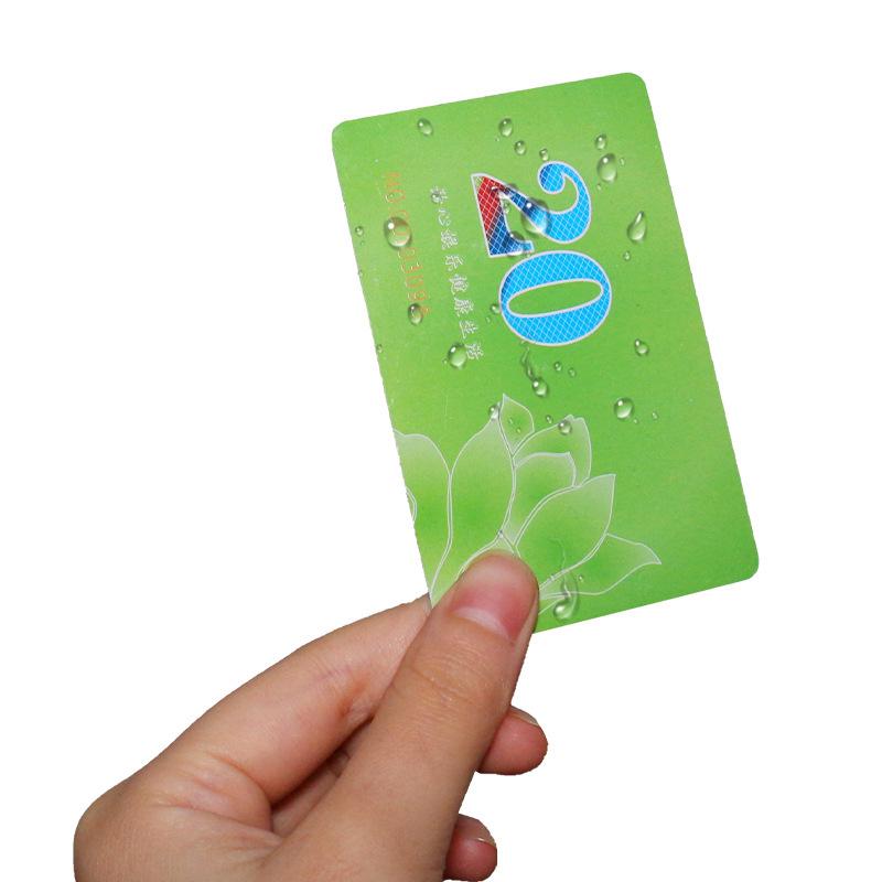 Chip Coin Card: Waterproof PVC Casino & Mahjong Voucher Chip