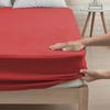 1 PC Solid Color Fitted Sheet,Waterproof Bed Sheet Mattress Protector,Deep Pocket Bed Sheet Soft  Comfortable and Durable Bedding 360°Full Wrap