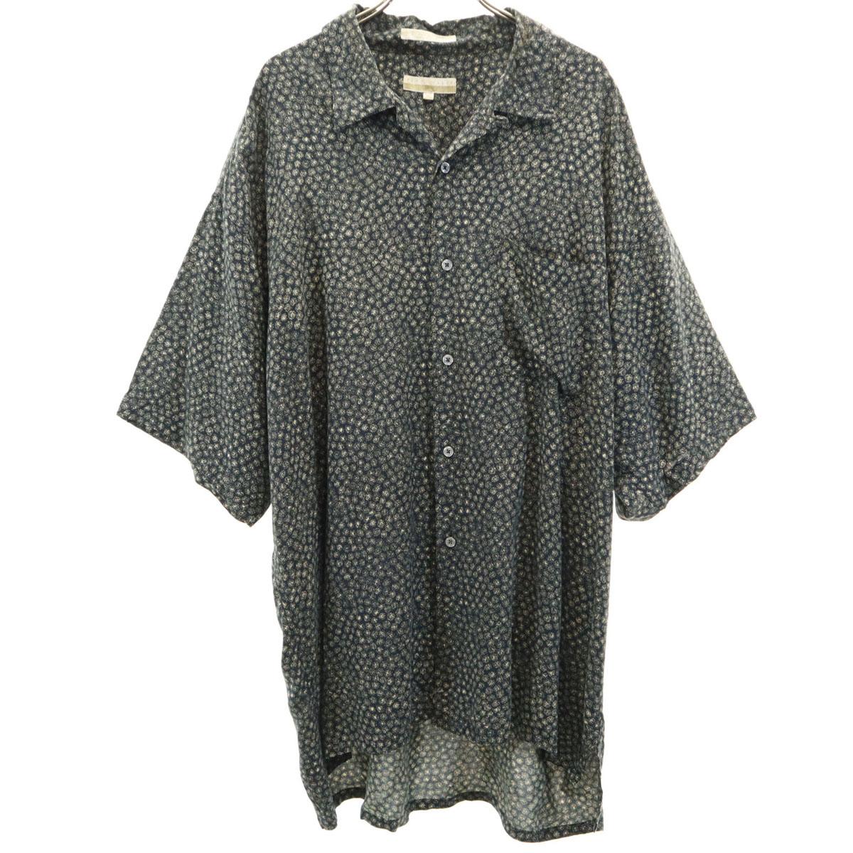 

PERRY ELLIS Комбинезон с ручками Рубашка с коротким рукавом Отложной воротник XL Темно-синий Мужской Б/у