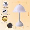 Lampe de table LED - NETTLIFE - Modèle classique - Veilleuse sans fil - 3 couleurs - Intensité réglable
