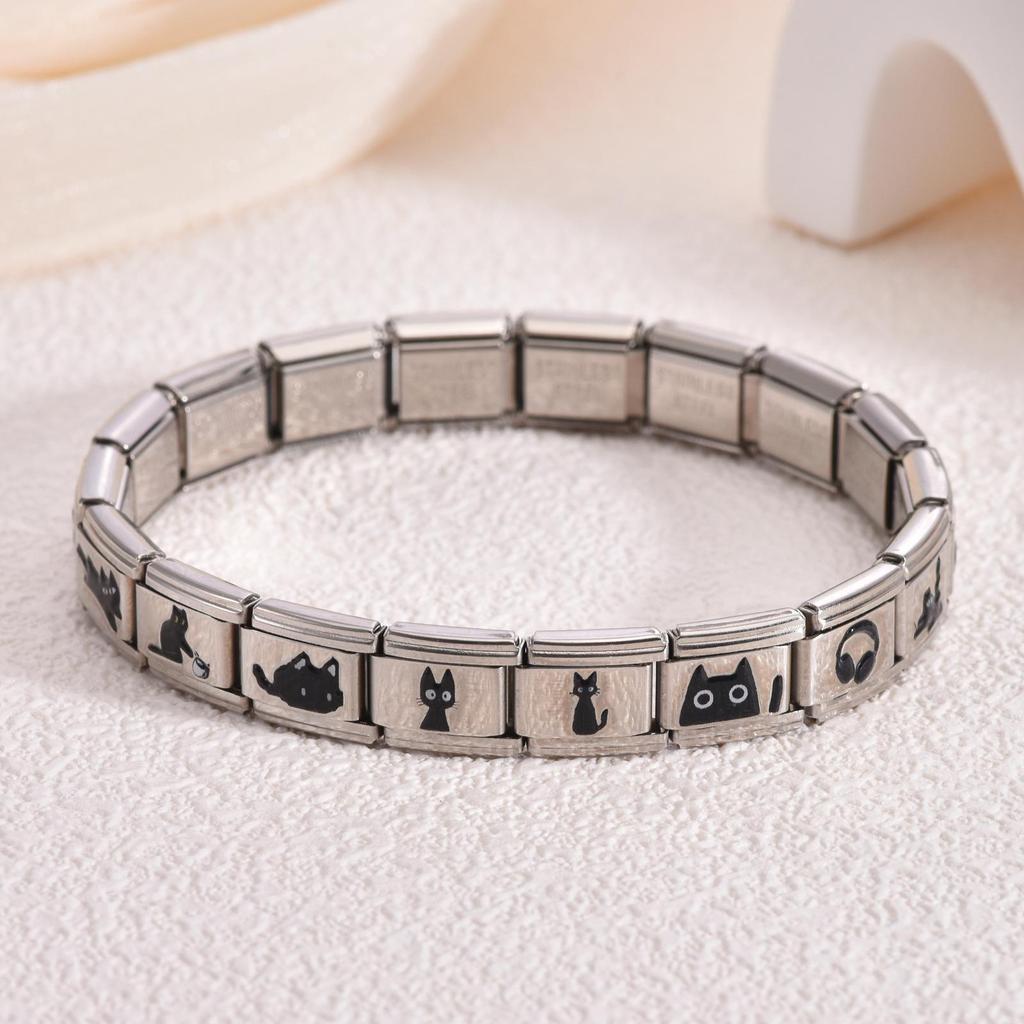 Veelzijdige Elastische Armband van Roestvrij Staal - Modieus Unisex Ontwerp