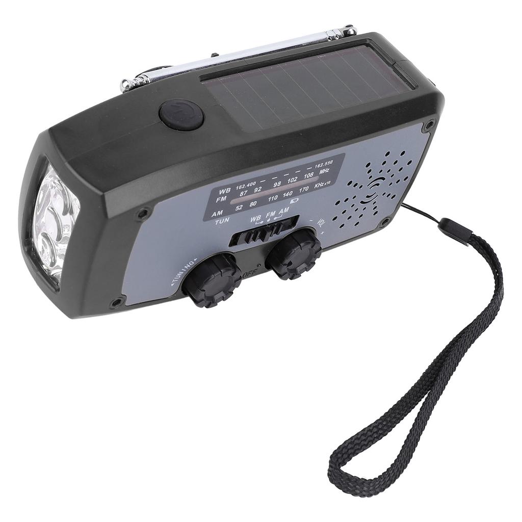 Emergency Hand Crank Radio with LED Flashlight AM FM NOAA Portable Weather Radio with 2000mAh