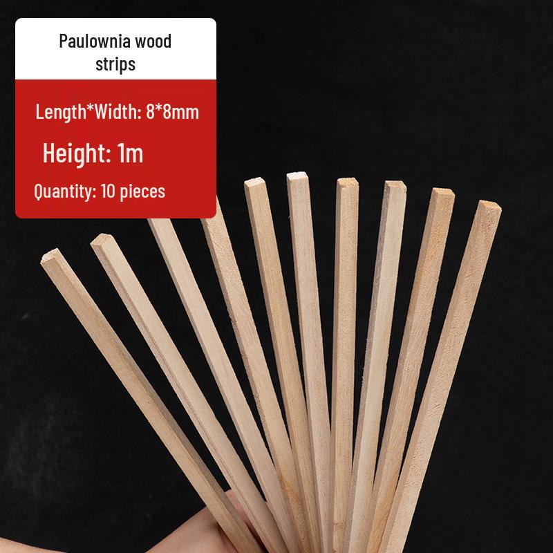 Paulowniahout Strips voor 3D Modelbouw en Blokhut Constructie