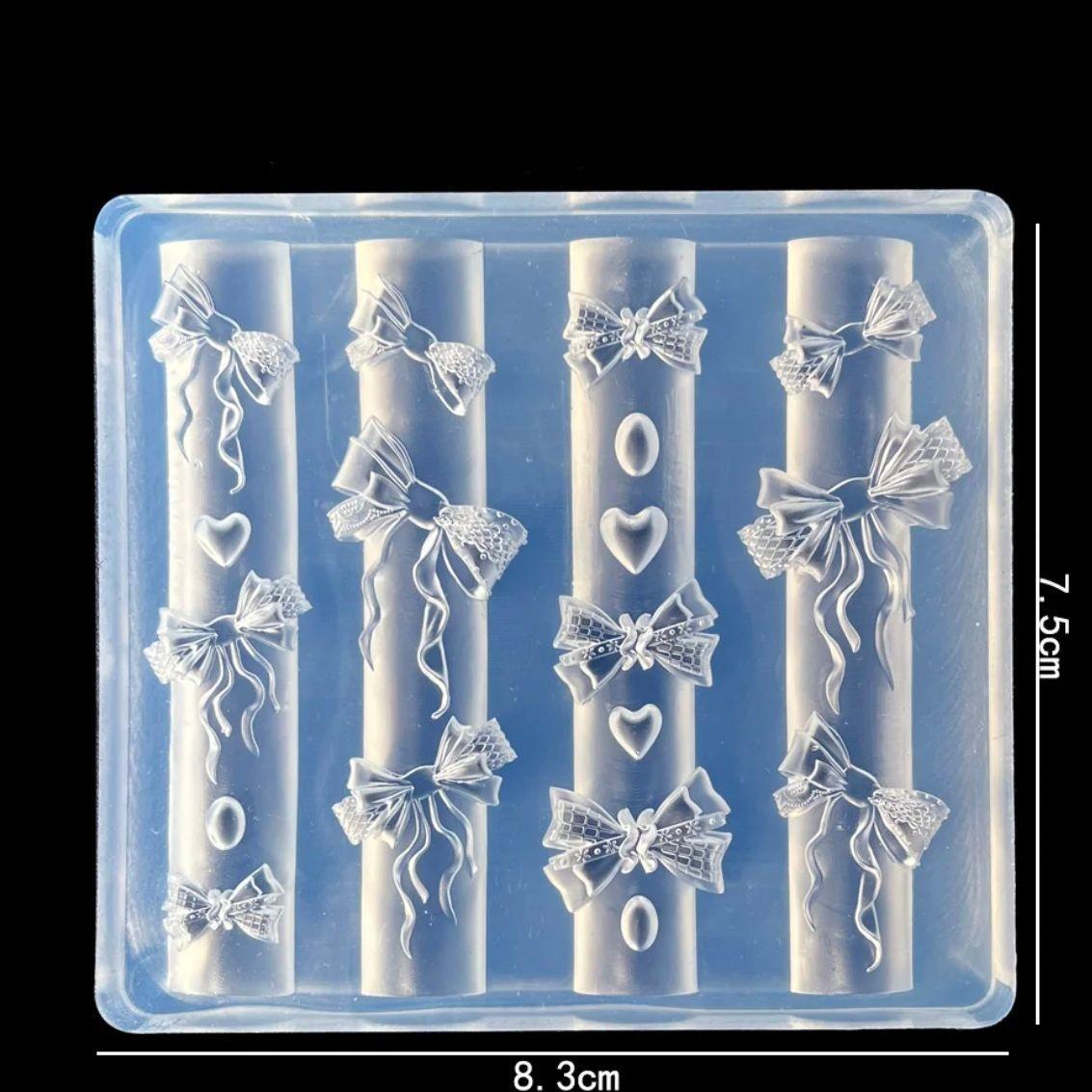 

Exquisite 3D Princess Bow Silicone Mold for Nail Art Decoration