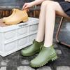 Crestar Damenmode Regenschuhe Outdoor Neue Kurze Stiefel Rutschfest Wasserdicht Gartenschuhe Damen Niedrig Geschnittene Gummi-Regenstiefel